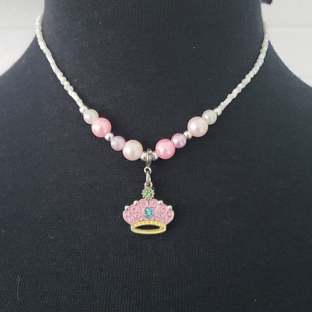 Princess Girl's Faux Diamond Necklace